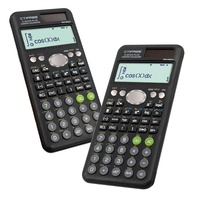 Calculatrice scientifique à affichage à deux lignes, calculatrice intelligente pour étudiants en plastique coloré 991ESP avec 417 fonctions, fabriquée