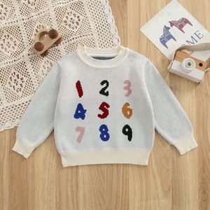 Haut <span class=keywords><strong>en</strong></span> <span class=keywords><strong>maille</strong></span> 100% coton pour bébé, nouveau style, <span class=keywords><strong>pull</strong></span> jacquard coloré et ludique pour garçons et filles, col à manches longues - Product Image 2