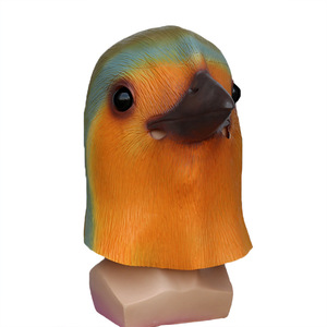 Máscara de Pájaro Robin de Látex, Disfraz de Cabeza Completa para Fiesta, Halloween, Carnaval, Accesorio Divertido para Actuaciones - Product Image 3