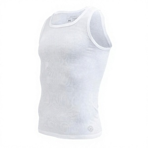 Camiseta sin Mangas SASPORTS League para Hombre, Cuello Redondo, Color Sólido, Transpirable, 100% Algodón, Corte Regular, Ropa Casual de Primavera - Product Image 4