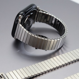 Bracelet Upro Luxury Elastic en acier inoxydable Solo Loop pour Apple Watch 10, bracelet fin en bambou pour iWatch Series 10 42 mm/46 mm - Product Image 2