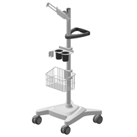 Chariot médical pour tablette à hauteur réglable, chariot pour iPad, chariot médical pour échographie portable avec verrou antivol