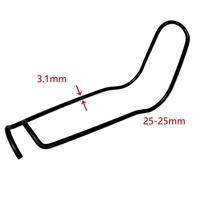 Pince de fixation croisée en fer pour serre avec clip à ressort pour fixation de tuyaux