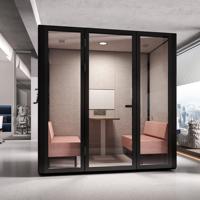 Flexspace Nouveau mobilier de bureau Cabine téléphonique insonorisée pour la confidentialité Cabines de réunion Cabine silencieuse Cabine acoustique Cabine de bureau