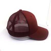 Casquette de camionneur unisexe personnalisée OEM, maille respirante, logo brodé 3D, casquette de baseball à 6 panneaux, drapeau américain, fête en plein air, tissu en chevrons