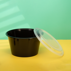 Kostenlose BPA-freie runde Kunststoff-Deli-Behälter, Kunststoff-Deli-Behälter, Einweg-Lebensmittelschale - Product Image 4