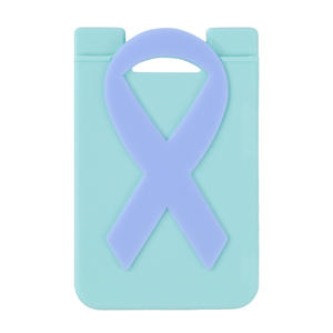 Cartera de teléfono de silicona de doble color: tarjetero adhesivo para estudiantes y promociones - Product Image 2