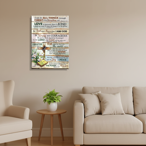 Bible versets décor chrétien fleur citations de motivation impressions sur toile peinture ferme pays religieux pour la décoration de la maison - Product Image 1