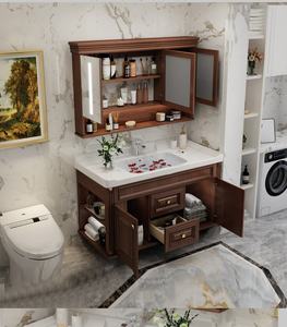 Espejo inteligente con luz, estilo retro chino, mueble de baño con lavabo integrado - Product Image 6