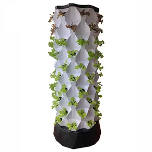 Individueller tiefgeformter Hydroponik-Tablett-Turm Aquaponik-Anbausystem Anbau Erdbeerenpflanzer Garten Anbau-Türme