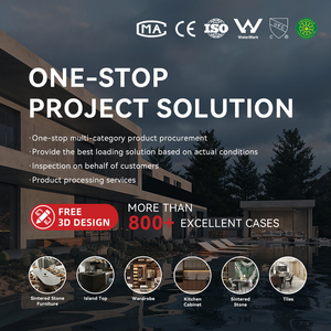 厨房豪华铝美食橱柜套装完整成品厨房餐具室抽屉柜家具模块化储物岛 - Product Image 2