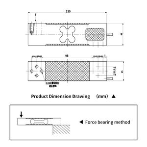 Ouluda AT8503 Einpunkt-Kraftsensor Wägezelle 60kg Hohe Genauigkeit 0,03% Elektronische Verpackungswaage - Product Image 2