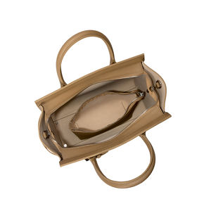 Top Quality Customized <strong>Luxury</strong> Genuine Leather Tote Bag for Women Retro Ladies Zipper Leather <strong>Handbag</strong> with Inner Pocket - Product Image 6