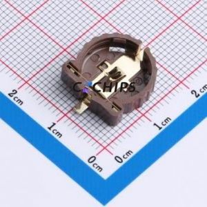 BS-170B02 Button & Strip Battery Connector SMD Connector Battery Holder Phosphor Bronze Gold - Product Image 1