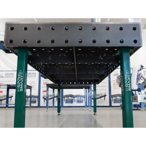 Smart GPPH <b>welding</b> <b>bench</b> with 12mm thick wheels, 16mm holes, dimensions from 1.5 to 3 meters - Product Image 6