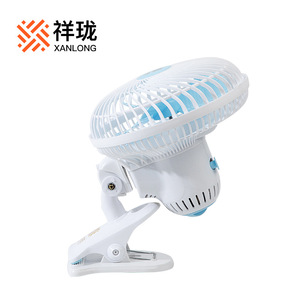 Xanlong <b>Mini</b> Desk Fan 12cm Clip On Electric <b>Table</b> Fan With Oscillation For Dorm Office Home Use - Product Image 4