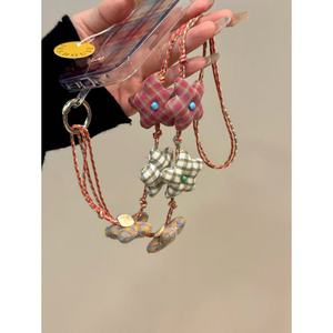 <span class=keywords><strong>Collier</strong></span> étoile à carreaux semi-transparents Ins de style coréen pour <span class=keywords><strong>iPhone</strong></span> 16 <span class=keywords><strong>Pro</strong></span> <span class=keywords><strong>Max</strong></span> Cover Apple 15 14 <span class=keywords><strong>13</strong></span> 12 Plus coques de téléphone filles - Product Image 4