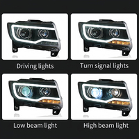Pour Jeep boussole 2012-2016 Grand Cherokee phare LED DRL Hid Bi xénon faisceau accessoires nouveau 36W voiture lumière lampe frontale