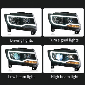 Cho Jeep la bàn 2012-2016 Grand Cherokee Led Đèn Pha DRL HID Bi <span class=keywords><strong>Xenon</strong></span> chùm phụ kiện NEW 36 Wát xe ánh sáng đầu đèn - Product Image 3