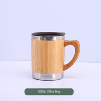 Botol minum termal 17oz 500ml, botol minum kayu bambu dinding ganda terisolasi, desain Modern, Infuser teh panjang, teh air dewasa