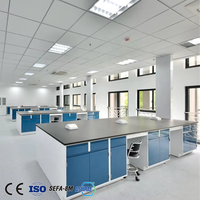 Plan de travail avec établi pour laboratoire, 1 pièce, banc central de produits chimiques et organiques