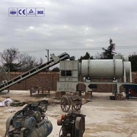 Séchoir à sable industriel à triple tambour en acier inoxydable, contrôlé par PLC, capacité 30-60tph, système à engrenages pour le sable de rivière et de mer dans l'exploitation minière