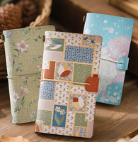 Carnet de voyage vintage en dentelle - Journal en cuir gaufré A6, agenda rétro portable pour femmes