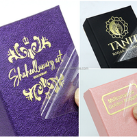 Autocollant de logo en métal transparent de précision électroformé personnalisé |   Étiquette adhésive ultra-fine en nickel pour emballage de luxe