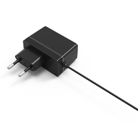 Adaptateur secteur AC/DC, prise ronde EU, matériau PC, connexion par câble, alimentation murale filaire 9V 1A