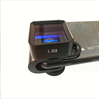 Objectif de téléphone anamorphique 1.55X, adaptateur grand écran 2.8:1, revêtement HD et transmission de la lumière élevée, aluminium léger pour Filmmakin