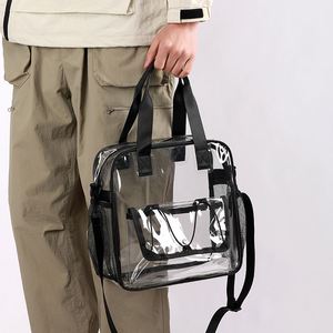 Outdoor Travel Beach PVC Tote Bags Single Shoulder Sling Bag Waterproof Transparent Hand Bag - Product Image 2