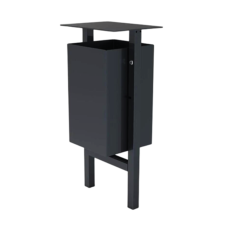 Wholesale Garden Park Street Outdoor stand Metal Perforated Commercial Litter Waste Recycle Bin Trash Can