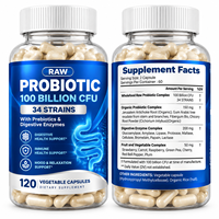 Complément Probiotique à Marque Blanche OEM, Capsules Molles Prébiotiques avec Enzymes Digestives pour Soutenir la Santé Intestinale