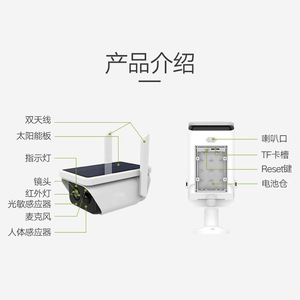 Xiongmai 4MP Solar Bullet <b>Camera</b> 1080P Wireless Wifi Outdoor Waterproof <b>Night</b> Vision Voice Intercom Cloud Storage - Product Image 5
