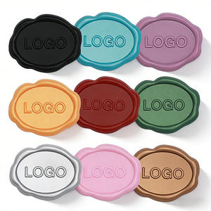 Cachet de cire ovale personnalisé en bronze avec logo pour décoration de mariage - Product Image 4