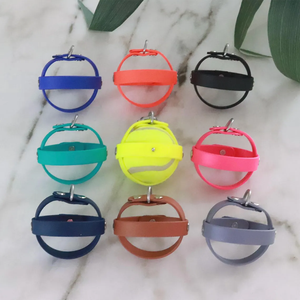 Özel Logo interaktif Pet tenis oyuncaklar tenis topları ile PVC tutucu klip basit stil kauçuk atma Pet çiğnemek oyuncaklar köpekler için - Product Image 4