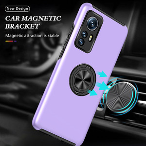 Funda de teléfono de PC TPU híbrida con soporte de anillo de 360 grados al por mayor <span class=keywords><strong>para</strong></span> <span class=keywords><strong>Xiaomi</strong></span> 13 12 <span class=keywords><strong>12T</strong></span> 11 Pro funda con sensación de piel a prueba de golpes - Product Image 2