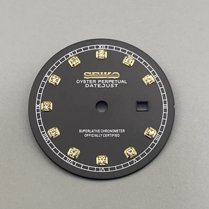 Cadran de montre pour femme NH05, 24,5 mm, index en cristal, non lumineux, cadran soleil, compatible avec le mouvement NH05 - Product Image 2
