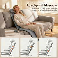 Anpassbare Shiatsu Ganzkörper-Massagematte mit Heiz- und Vibrationstherapie zur Muskelentspannung Tragbar Faltbar OEM