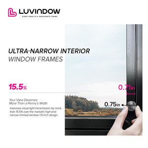 Design architettonico <span class=keywords><strong>finestra</strong></span> <span class=keywords><strong>di</strong></span> sciopero con oscillazione esterna finestre telaio per viste elevate - Product Image 3