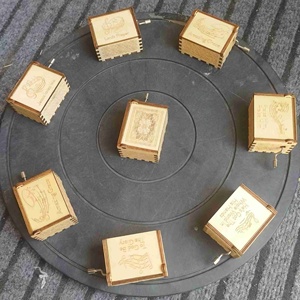 Boîte de cadeaux religieux à prix réduit Boîte à musique à manivelle en bois <span class=keywords><strong>Jesus</strong></span> Loves Me - Product Image 3