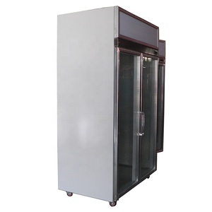 Présentoir intérieur vertical à double porte Présentoir commercial de glace Réfrigérateur vertical avec <span class=keywords><strong>distributeur</strong></span> de glaçons - Product Image 6