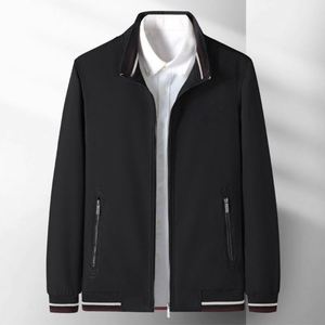 Veste d'hiver tendance en toile à col montant pour homme, avec fermeture éclair, style décontracté pour jeunes et adultes - Product Image 2