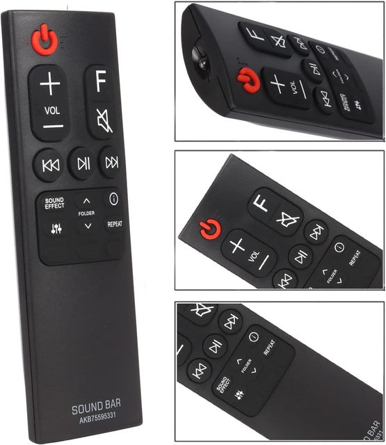 New AKB75595331 Replaced Remote Control for LG Sound Bar SPH4B-W SPN5B-W SL4 SNC4R SPJ4-S S65S3-S SPL5B-W SPH4B-W SL5Y