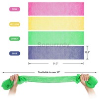 Éponge de douche en nylon avec logo personnalisé - Exfoliante, durable, séchage rapide, nettoyage en profondeur, hypoallergénique, réutilisable