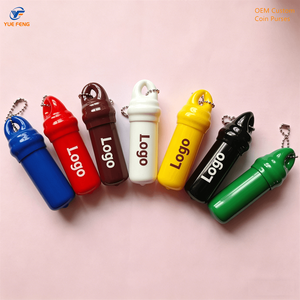Llavero unisex con logotipo personalizable, estuche para monedas de goma en blanco caliente de Japón, monedero portátil de plástico PVC de silicona para apretar - Product Image 6