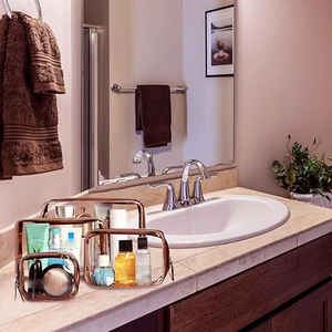 Sac de toilette transparent imperméable approuvé par la TSA, anti-fuite, avec fermeture éclair, pour femme et homme, marron - Product Image 6