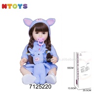 Poupée Bébé Reborn Réaliste Mignonne de 22 Pouces en Vinyle et Silicone pour Filles, Cadeau pour Enfants - Offre Spéciale Belinda