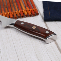 Couteau à filet de poisson personnalisé de 6/8 pouces couteau à désosser japonais 420J2 en acier inoxydable à haute teneur en carbone manche en bois de santal