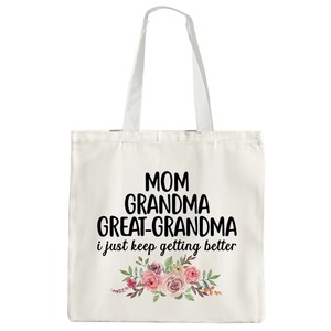 Bolsa de tela con estampado de letras retro y modernas, reutilizable, ecológica, <span class=keywords><strong>para</strong></span> compras, regalo <span class=keywords><strong>para</strong></span> tía, con la inscripción "En mi era de tía" - Product Image 4